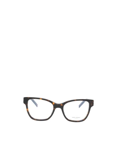 logo rectangle-frame glasses