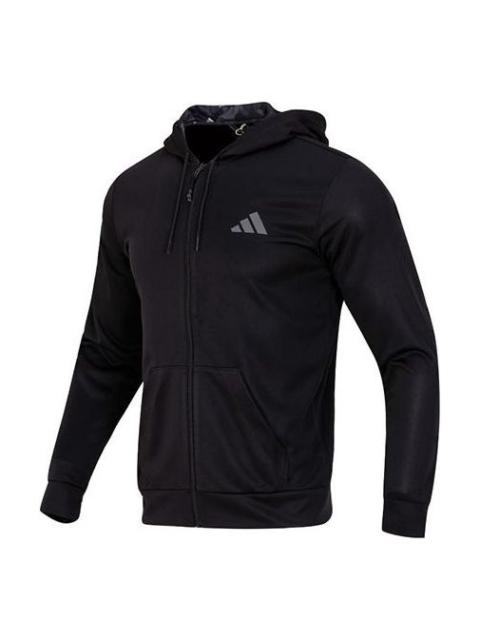 adidas Train Essentials Seasonal Training Full-Zip Jacket 'Black' IB8137