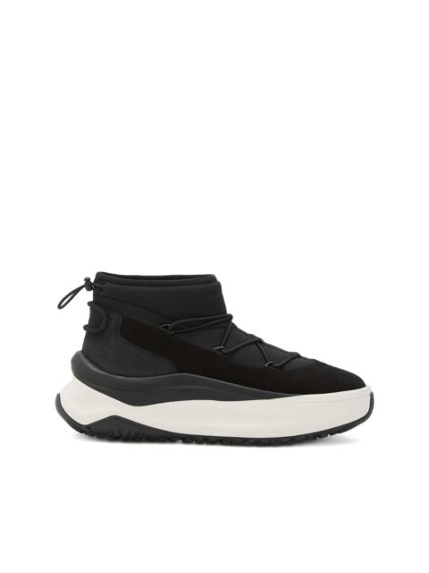 lace-up platform hi-tops sneakers