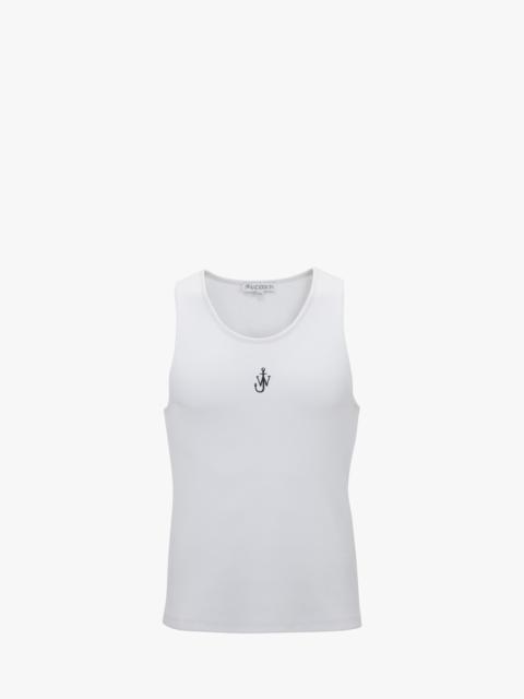 TANK TOP WITH ANCHOR LOGO EMBROIDERY
