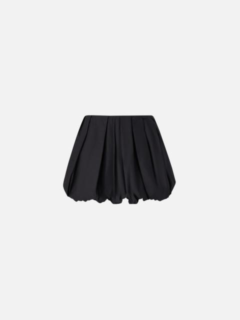 PLEATED POPLIN MINI BALLOON SKIRT