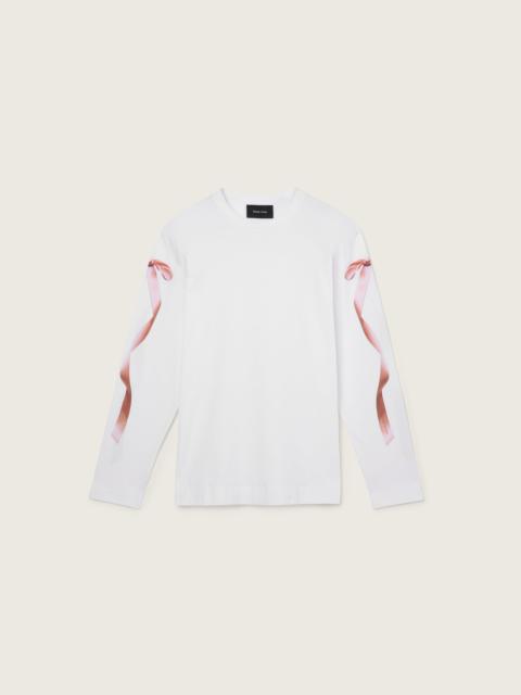 Ribbon Bow Tail Long Sleeve T-Shirt