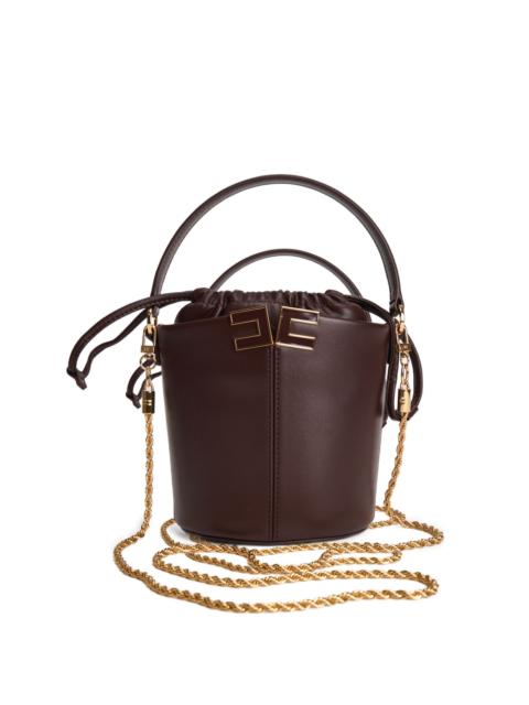logo-plaque bucket bag