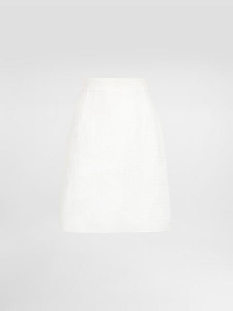 Stretch mat mini skirt