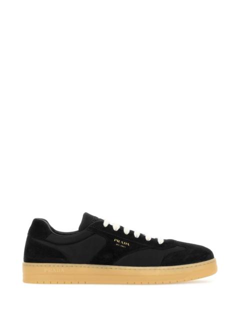Black Suede E Re-Nylon Sneakers Nero 1