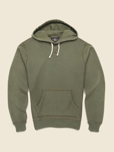 Overdyed Fleece Hoodie - Olive