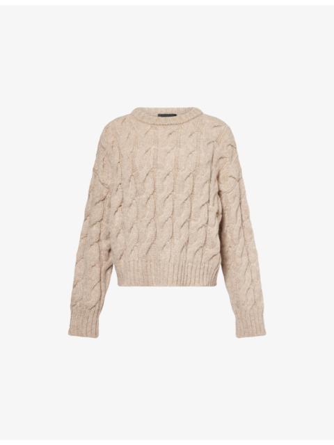 Serena Cable-Knit Wool-Blend Jumper