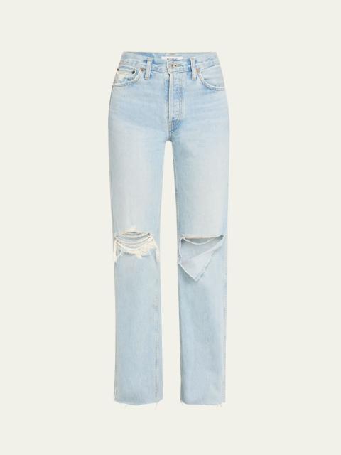 90s High-Rise Loose Straight Jeans