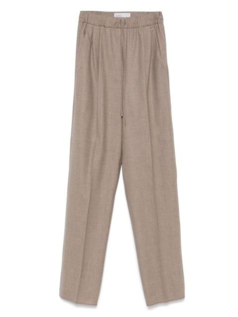 high-waisted trousers