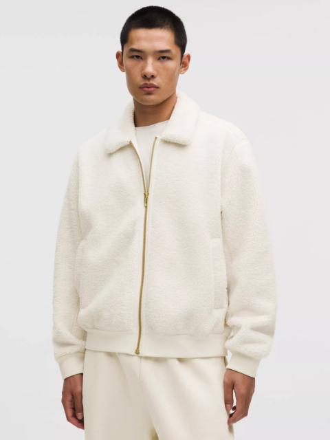 Lunar New Year Textured Fleece Bomber Jacket