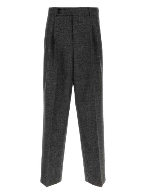 two-tone wool trousers