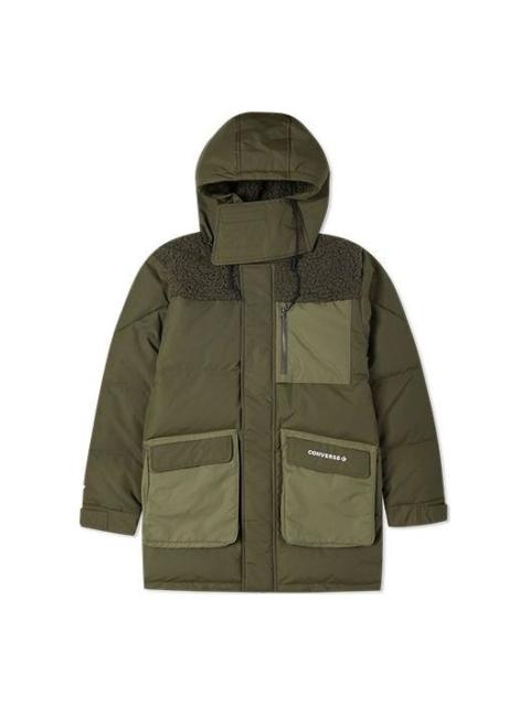 Converse Premium Mid Down Jacket 'Cargo Khaki' 10021971-A02