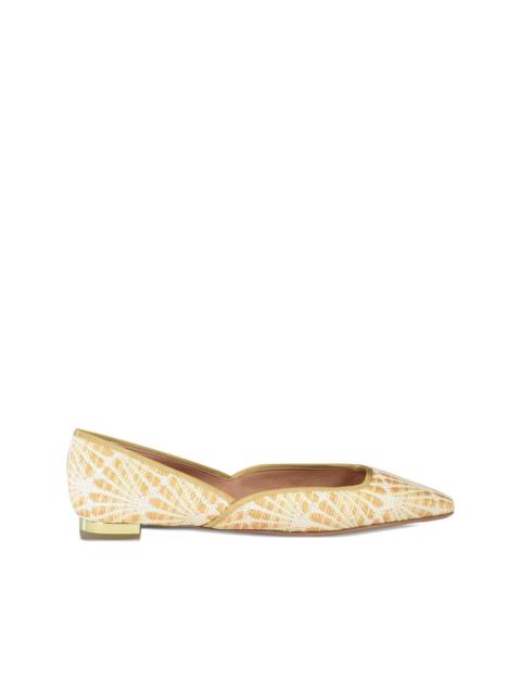 Maia raffia flat pumps