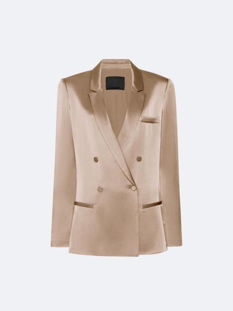 Satin Double Breasted Blazer