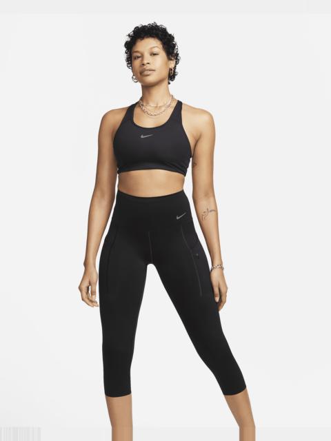 Nike Women's Go Firm-Support High-Waisted Cropped Leggings with Pockets