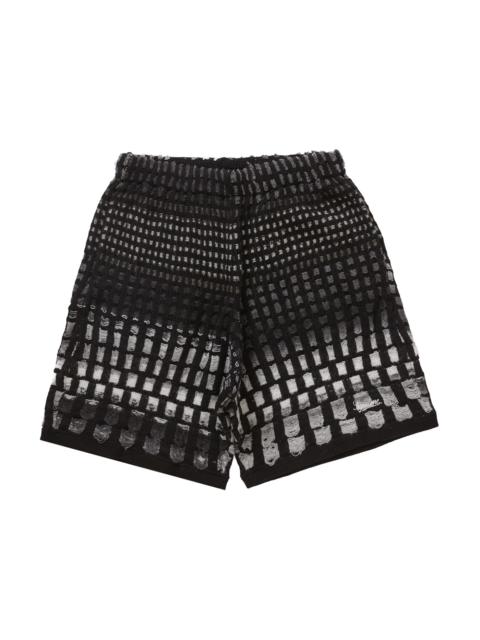 Supreme Gradient Grid Knit Short Black