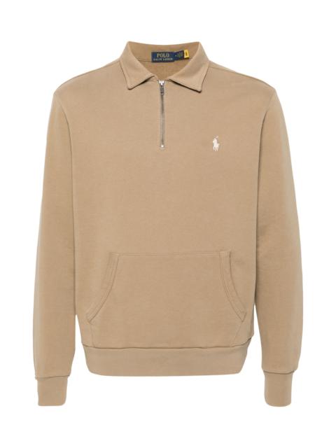 HALF-ZIP JERSEY SWEATSHIRT