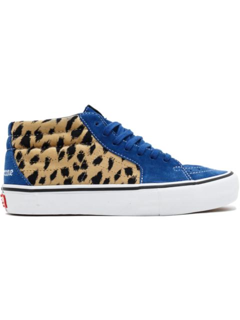 Vans Sk8-Mid Supreme Velvet Leopard Royal
