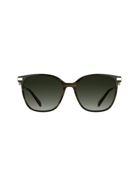 Sunglasses Striped brown - Acetate
