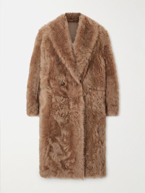 Oversized Shearling Double-breasted Coat