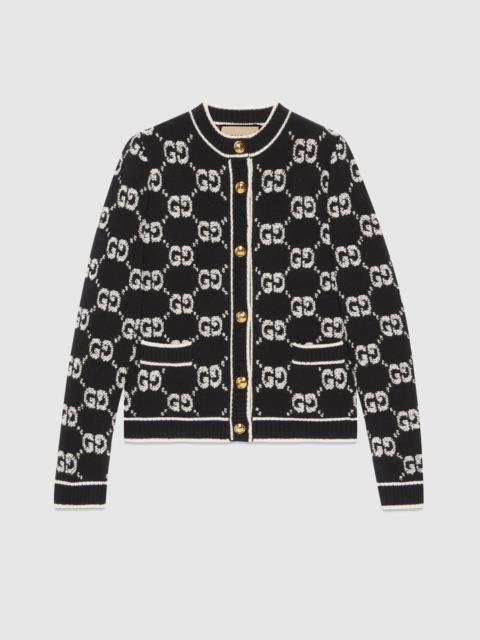 GG wool bouclé jacquard cardigan