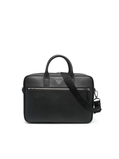 logo-plaque laptop case