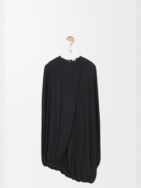 Draped dress in viscose