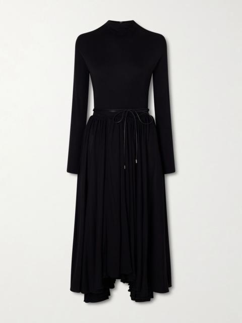 Jersey midi dress Black