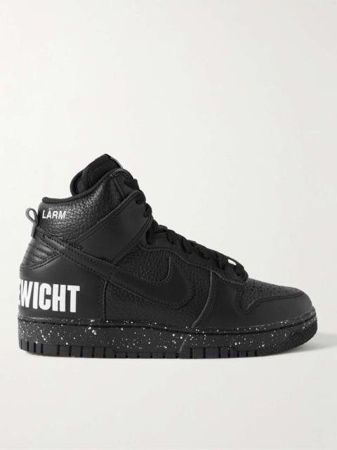 + Undercover Dunk Hi 1985 Leather High-Top Sneakers