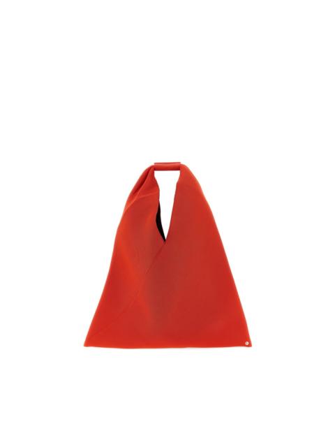 Japanese pleated origami triangle tote bag