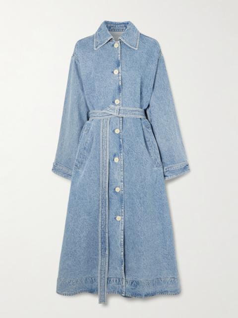 + Maria Mcmanus Oversized Organic And Recycled Denim Trench Coat