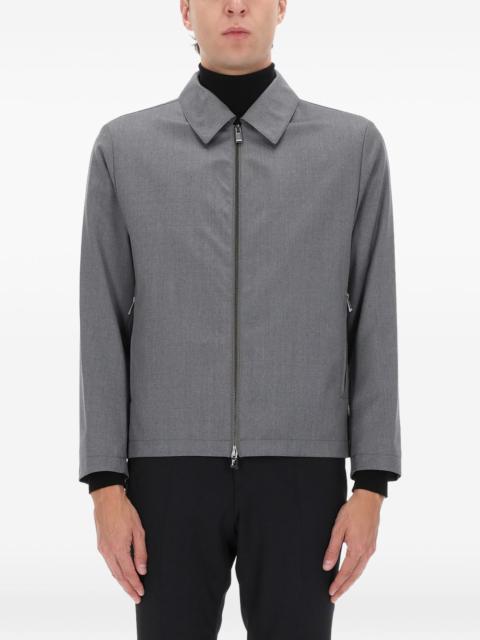 zip-up virgin-wool jacket