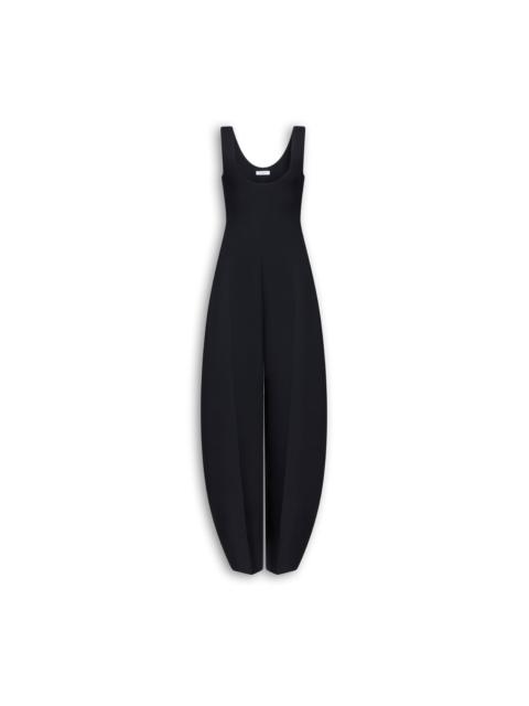 ROUND CREPE WOOL JUMPSUIT
