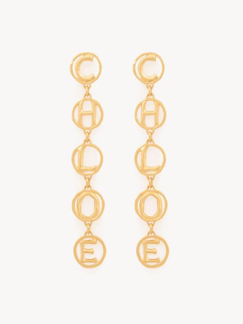 THE CHLOÉ SCRIPT EARRINGS