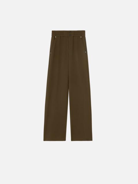 CREPE TROUSERS WITH GATHERING AT THE WAIST