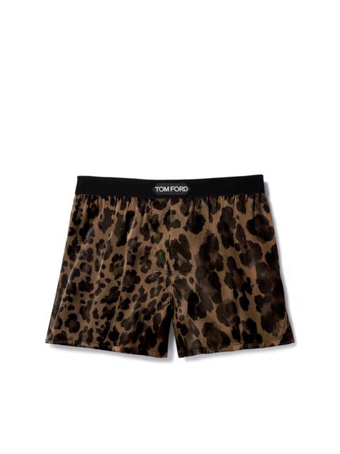 LEOPARD SILK BOXERS