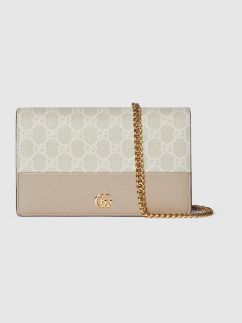 GG Marmont wallet on chain