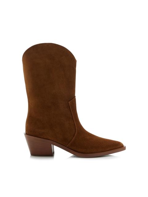 Suede Western Boots tan