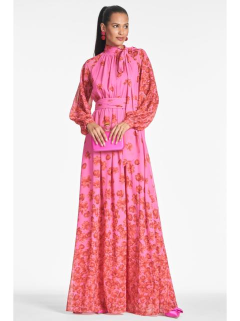 Vera Gown - Rose/Vermillion