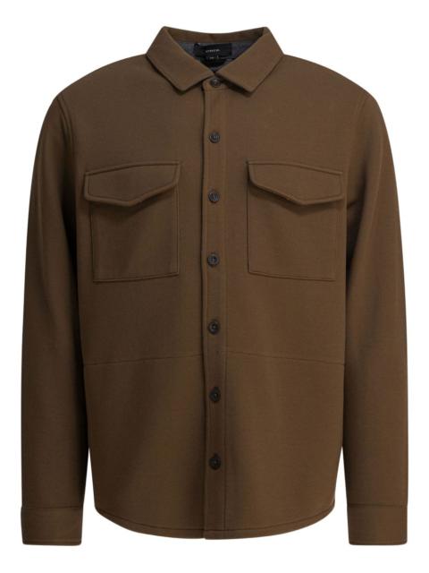 cotton blend shirt jacket