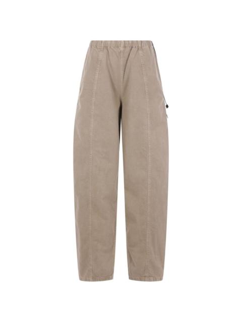 elastic-waistband trousers