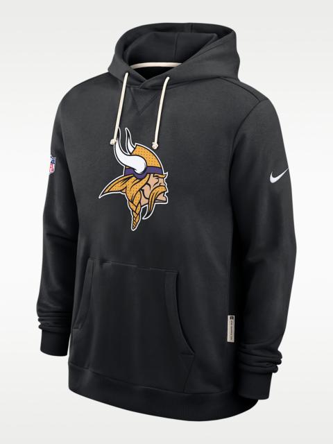 Minnesota Vikings Initial Home Sideline Men's Nike Dri-FIT NFL Pullover Hoodie