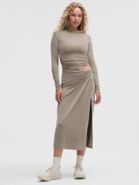 Drapey Softstreme Midi Skirt