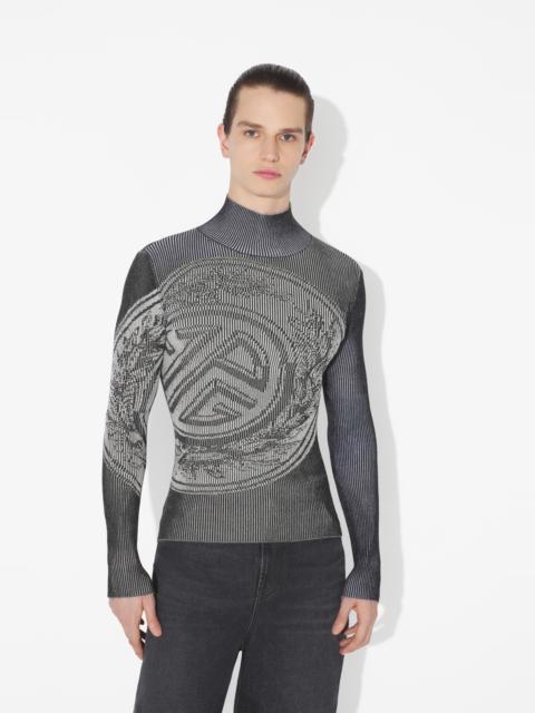 THE GRAY LAUREL STAMP SWEATER