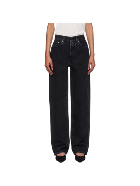 Black Samur LDS Straight Leg Jeans