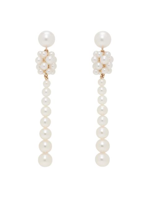 White Colonna Perle Earrings