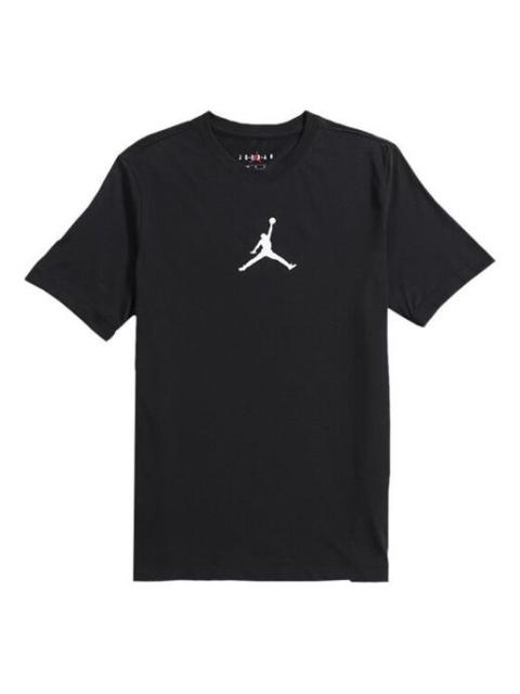 Air Jordan Flying Man Breathable Athleisure Casual Sports Short Sleeve Black BQ6741-010