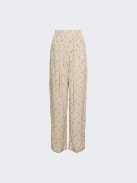 Pyjama Pant Light Beige And Black