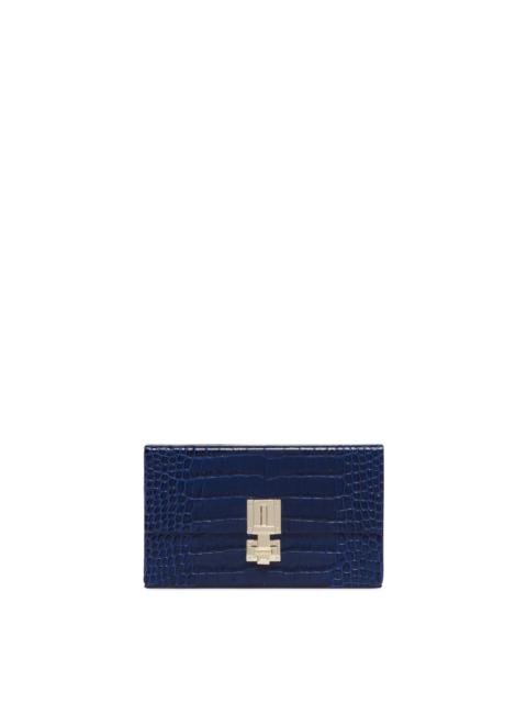 Blue Croco Clutch