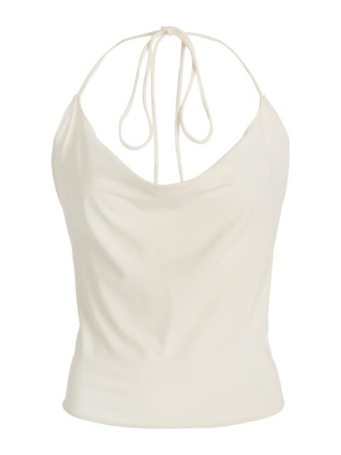 Chloé Jersey Halter Top white